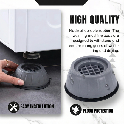 Universal  Anti-Vibration Pads – Enhanced  Stability  For Home Appliances [4 Pcs ]