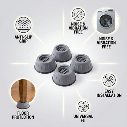Universal  Anti-Vibration Pads – Enhanced  Stability  For Home Appliances [4 Pcs ]
