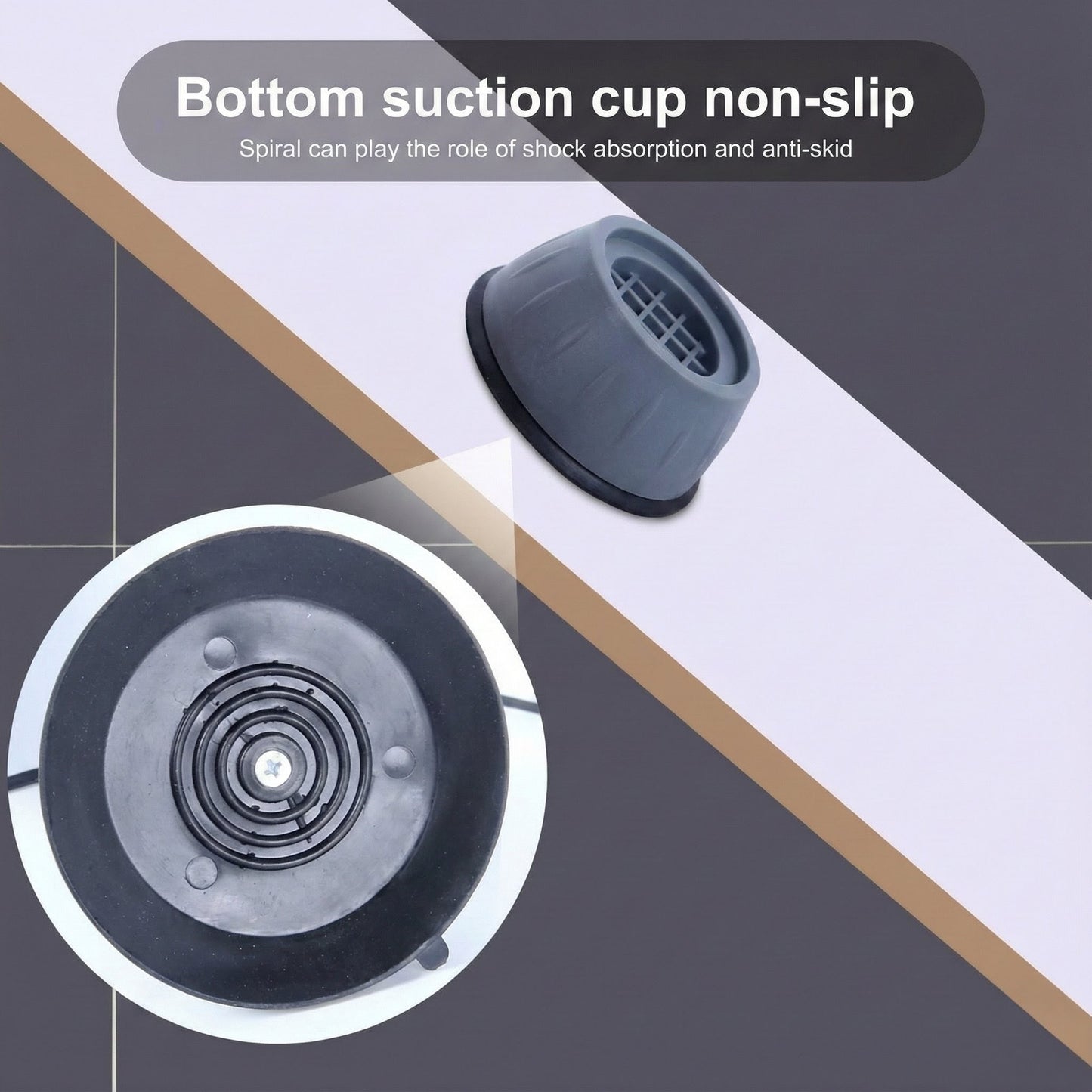 Universal  Anti-Vibration Pads – Enhanced  Stability  For Home Appliances [4 Pcs ]