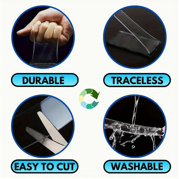 Tape - Multipurpose Double Sided Ivy Grip Tape (3 Meter, Pack of 2)