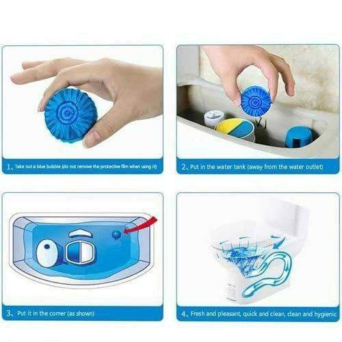 Toilet Cleaning Tablet-Toilet Deodorizer Bathroom Cleaner Tablet(Pack of 1-10 Tablets)