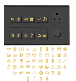 Premium Gold Switch Sticker [ 100 Stickers ]