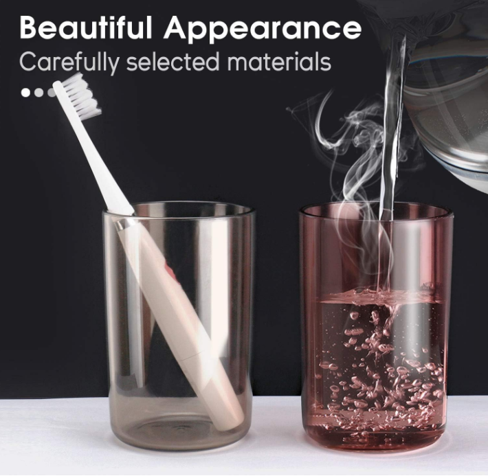 Premium Bathroom Toothbrush Holder with Storage Rack & Cartoon Cups , 8 Toothbrush Holders