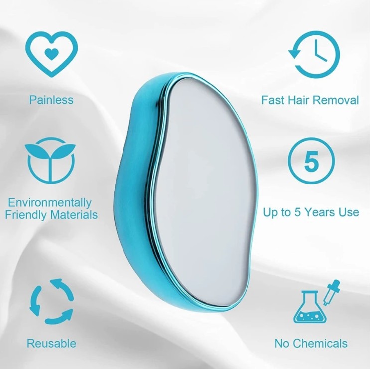 Effortless Hair Removal System: Nano-Dot Technology Crystal Stone | Smooth & Radiant Skin