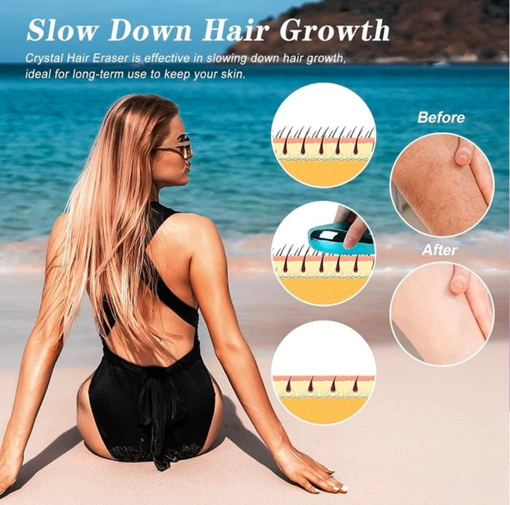 Effortless Hair Removal System: Nano-Dot Technology Crystal Stone | Smooth & Radiant Skin