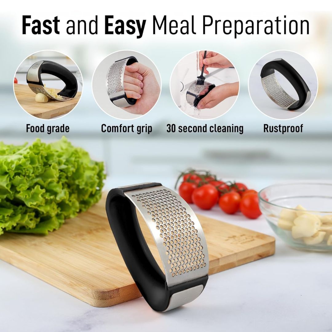Stainless Steel Garlic Crusher